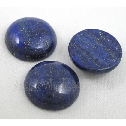 lapis lazuli cabochon, round