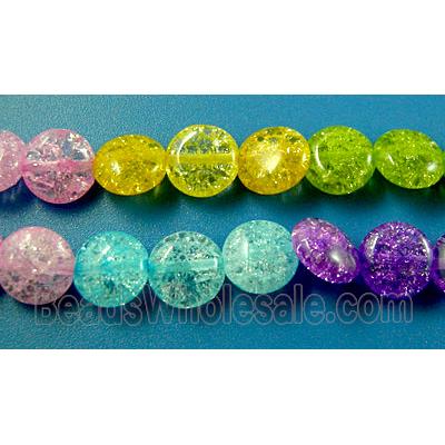 Chinese Crackle Crystal beads, circle