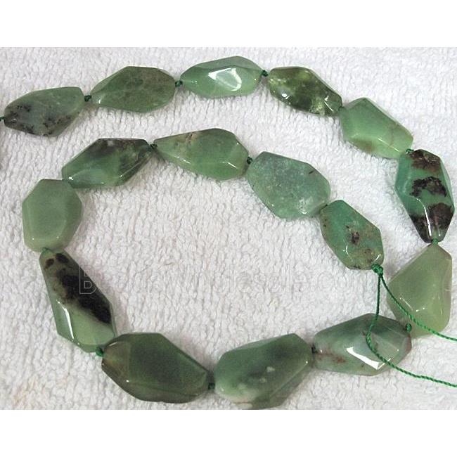 natural Chrysoprase bead, freeform