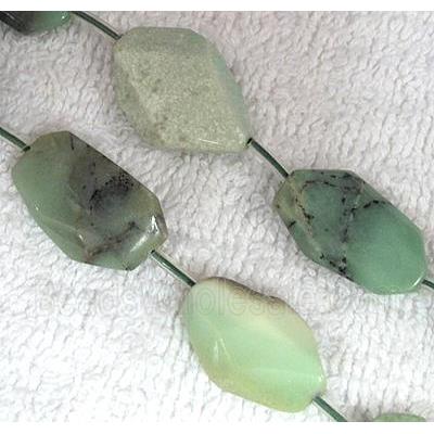 natural Chrysoprase bead, freeform