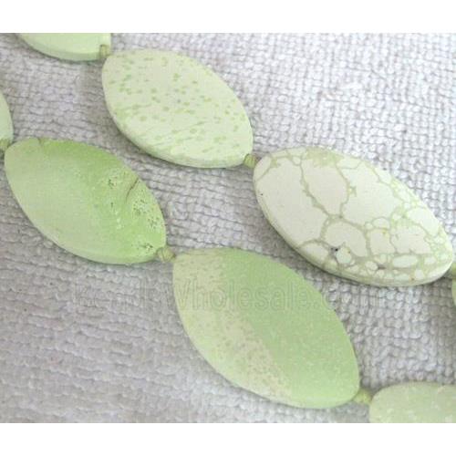 Natural lemon stone bead, horse-eye