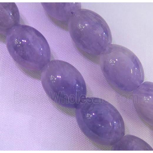 purple chrysoprase beads, barrel