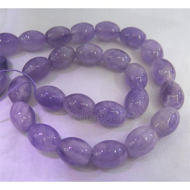 purple chrysoprase beads, barrel