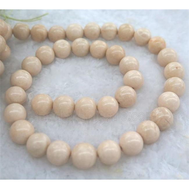 round white Chinese River Jasper beads