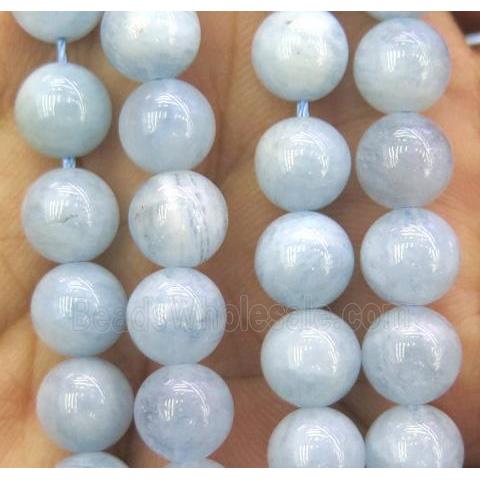 round natural Aquamarine beads