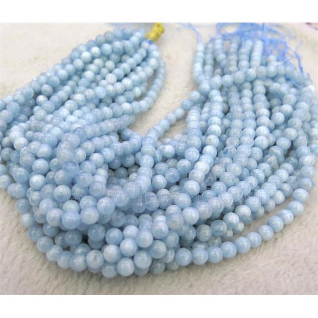round natural Aquamarine beads