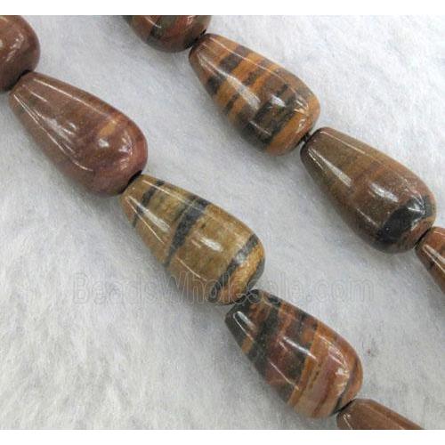 brown opal beads, teardrop