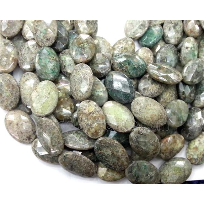 Australian Chrysoprase beads, faceted oval