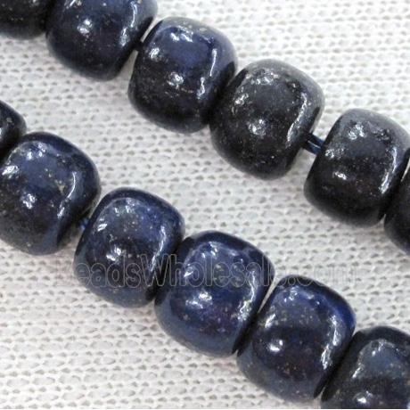 lapis lazuli beads, barrel