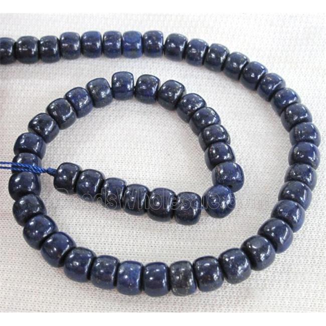 lapis lazuli beads, barrel
