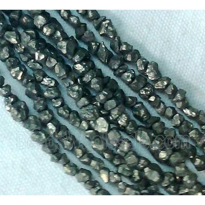 natural Pyrite Beads, erose