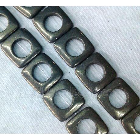 natural Pyrite Beads, square