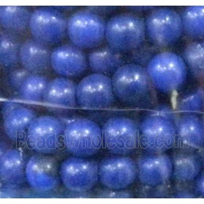synthetic Turquoise beads, blue, round