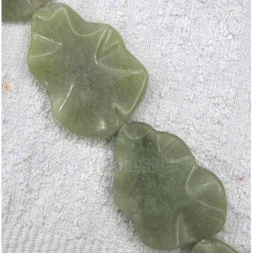 green aventurine bead, cucurbit