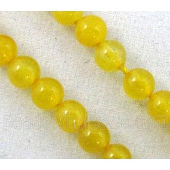 yellow agate beads, tiny, round