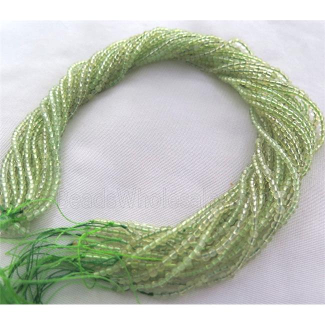 tiny round Prehnite Beads, green