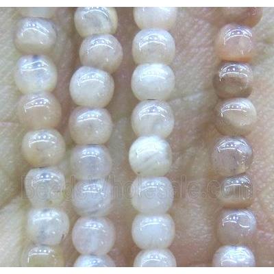 Pink Moonstone Beads, round, tiny