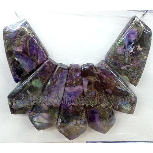 Puprle Imperial Jasper Teardrop Pendant