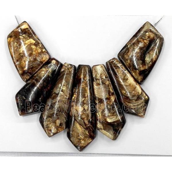 bronzite pendant for necklace, jewelry sets