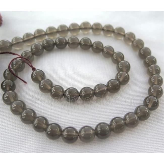 round Smoky Quartz beads