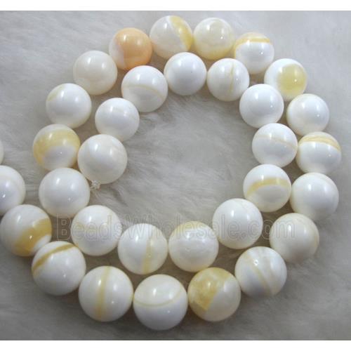 round Tridacna Shell Beads