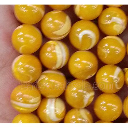 natural Tridacna Shell Beads, round