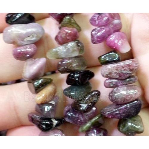 tourmaline chips beads, freeform
