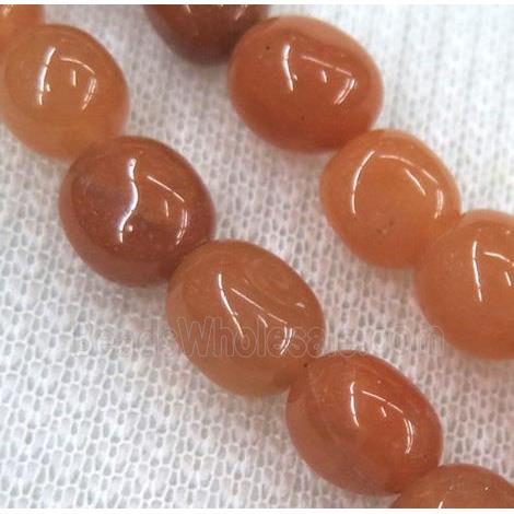 red aventurine chips bead, freeform