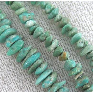 natural turquoise bead chips, freeform