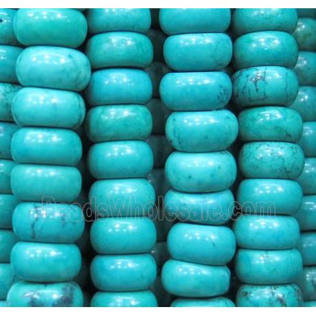 blue Turquoise beads, heshi, stabilized