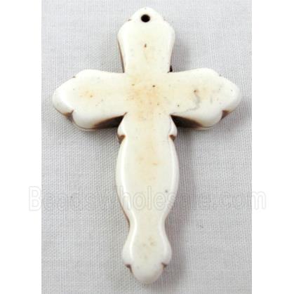 White Turquoise Cross, stabilized