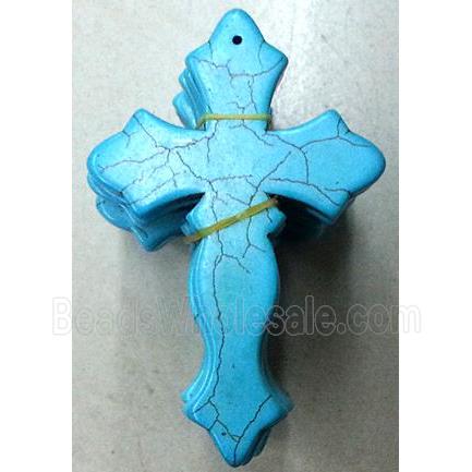 Cross Turquoise Pendant, stability, synthesize