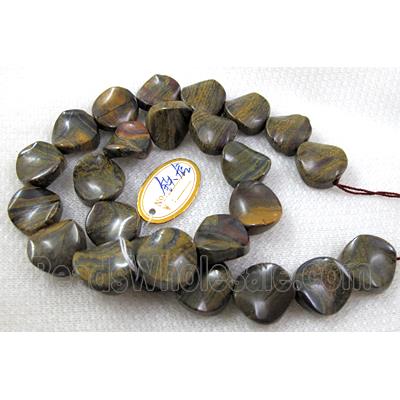 Natural Twist Coin Gemstone bead