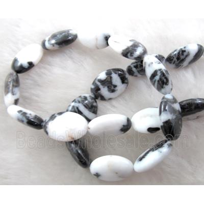 Zebra Jasper oval beads