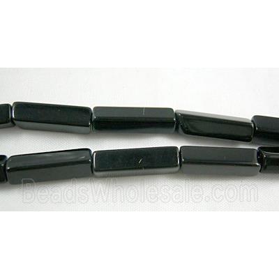 Glass Beads, tube, black