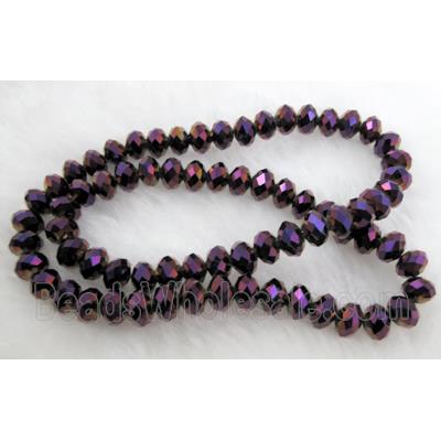 Crystal Glass Beads, Faceted Rondelle
