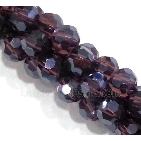 handmade braided chain with chinese crystal glass bead, faceted