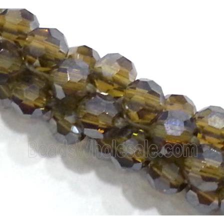 handmade braided chain with chinese crystal glass bead, faceted