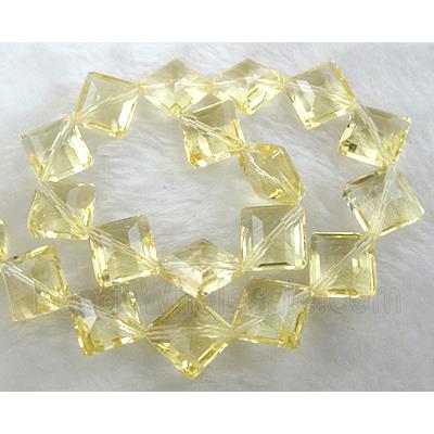 Crystal Glass Beads, faceted