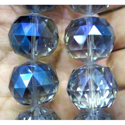 chinese crystal glass bead, faceted round