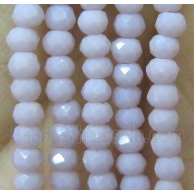 chinese crystal glass bead, faceted rondelle