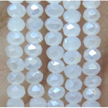chinese crystal glass bead, faceted rondelle