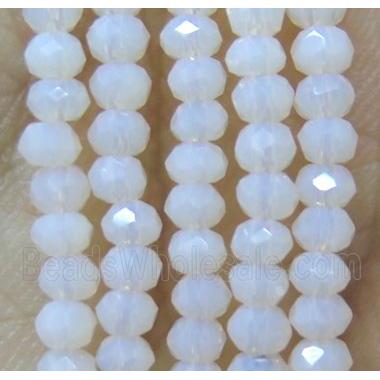 chinese crystal glass bead, faceted rondelle