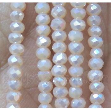 chinese crystal glass seed beads, faceted rondelle