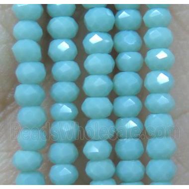 chinese crystal glass bead, faceted rondelle