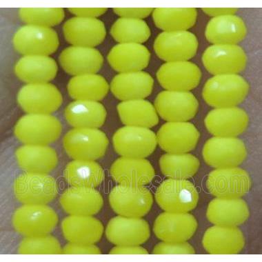 chinese crystal glass bead, faceted rondelle