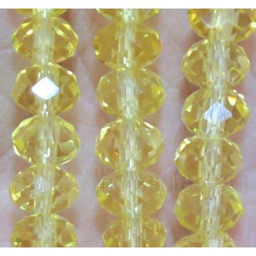 chinese crystal bead, faceted rondelle