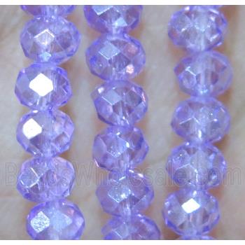 Chinese crystal bead, faceted rondelle