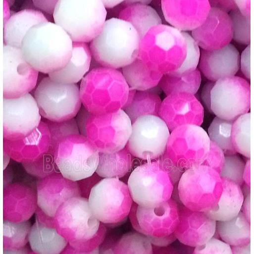 chinese crystal glass bead, faceted round