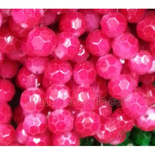 chinese crystal glass bead, faceted round
